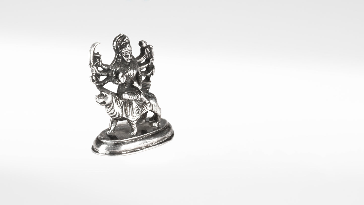 Sangeeta Boochra Sterling Silver Lord Sherawali Maa Idol