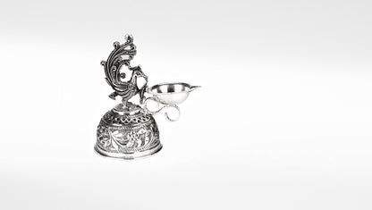 Sangeeta Boochra Sterling Silver Bird Hanging Diya