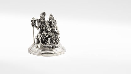 Sangeeta Boochra Sterling Silver Lord Shiv Parvati Idol