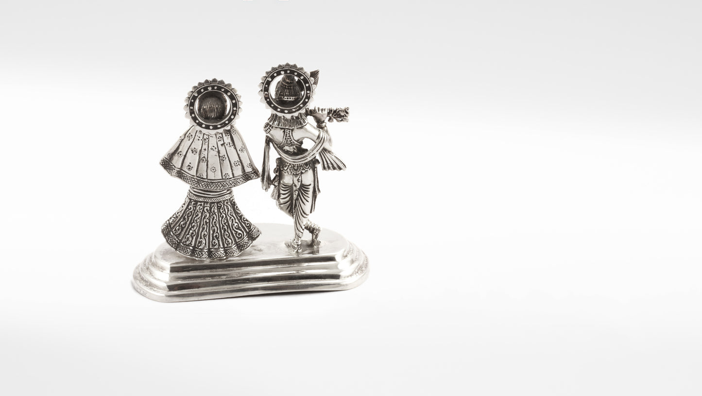 Sangeeta Boochra Sterling Silver Lord Radha Krishan idol