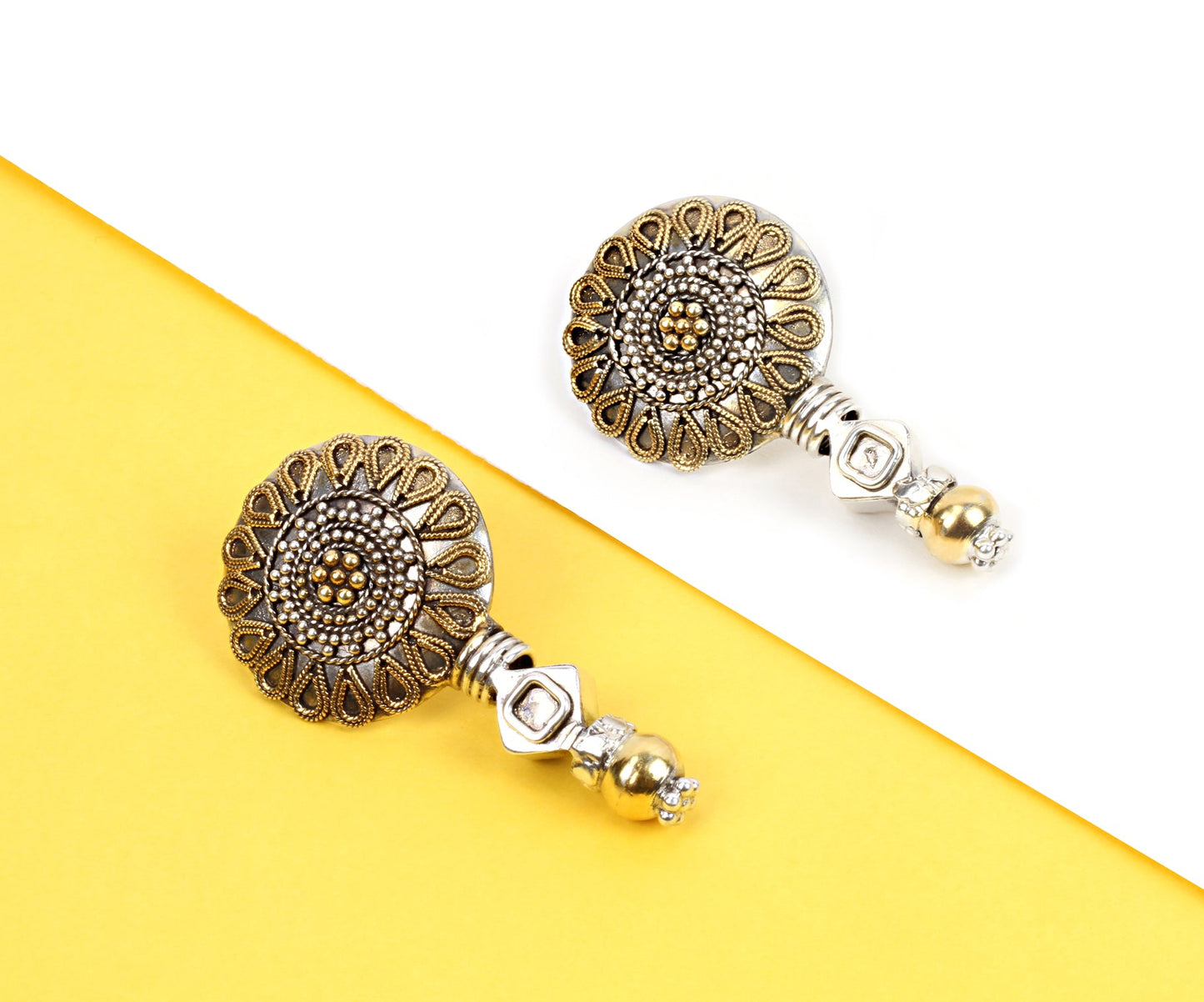 Silver Handcrafted Earrings-Earrings-Sangeeta Boochra