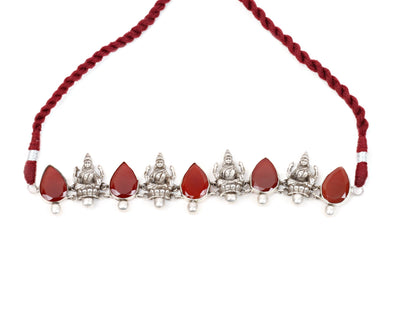 Silver Handcrafted Necklace-Necklace-Sangeeta Boochra