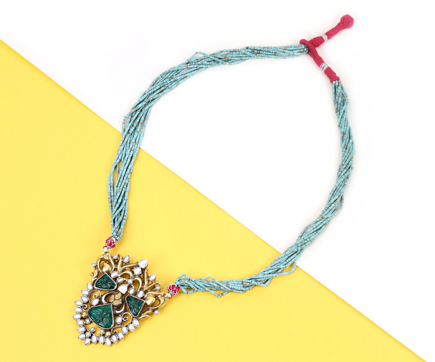 Silver Handcrafted Necklace-Necklace-Sangeeta Boochra