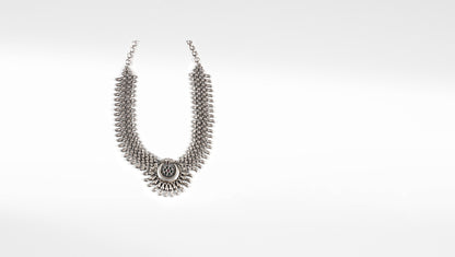 Viviana Silver Oxidised Necklace