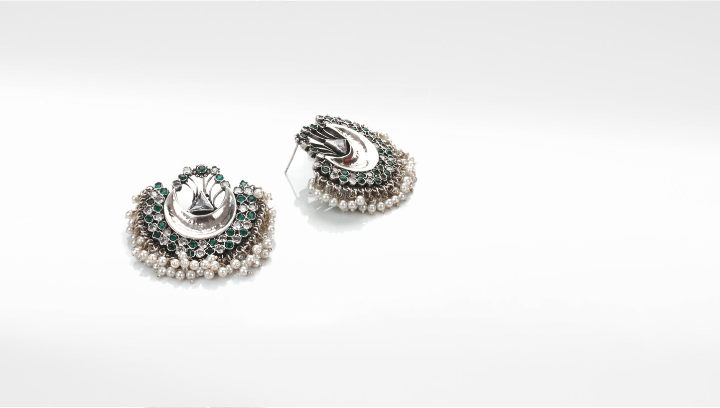 Sangeeta Boochra Silver Earrings