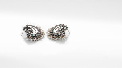 Sangeeta Boochra Silver Earrings