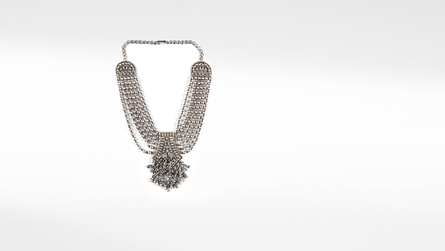 Josefina Silver Oxidised Necklace