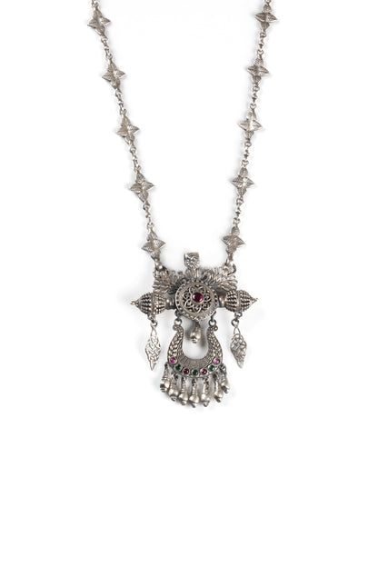 Sangeeta Boochra Silver Necklace-Necklace-Sangeeta Boochra