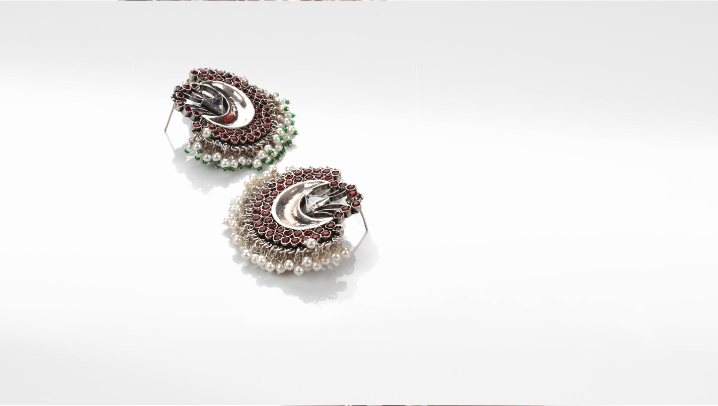 Sangeeta Boochra Silver Earrings