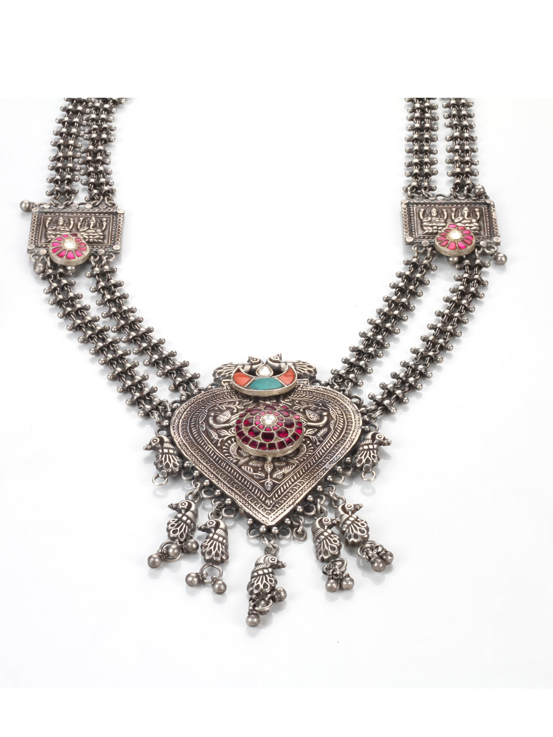 Sangeeta Boochra Silver Necklace-Necklace-Sangeeta Boochra