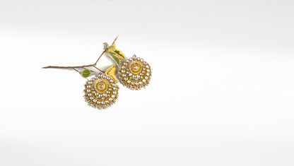 Sangeeta Boochra Silver Earrings With 24K Gold Plating