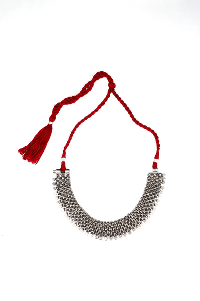 Sanjana Sanghi in Silver Necklace-Earrings-Sangeeta Boochra