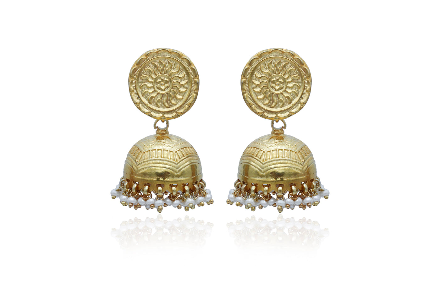 Alia Bhatt in 24k Gold Plated Earrings-Earrings-Sangeeta Boochra