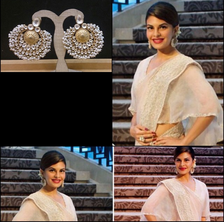 Jacqueline Fernandez in Earrings-Earrings-Sangeeta Boochra