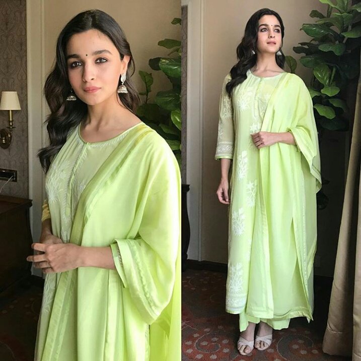 Alia Bhat in Silver Earrings-Earrings-Sangeeta Boochra