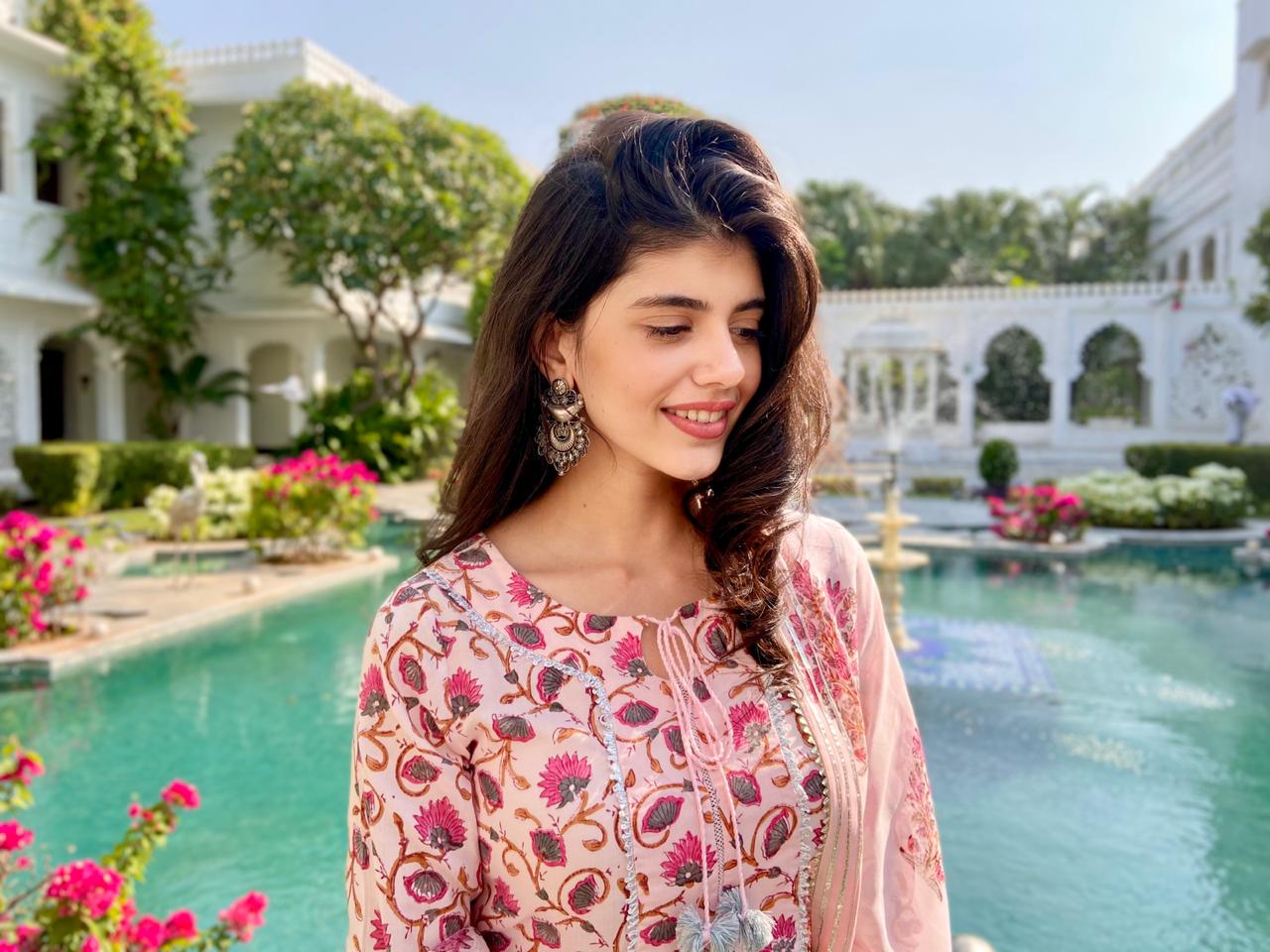 Sanjana Sanghi in Silver Earrings-Earrings-Sangeeta Boochra