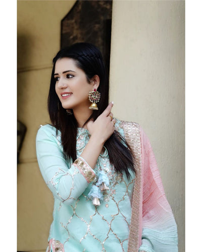 Isha Rikhi in Silver Earrings-Earrings-Sangeeta Boochra