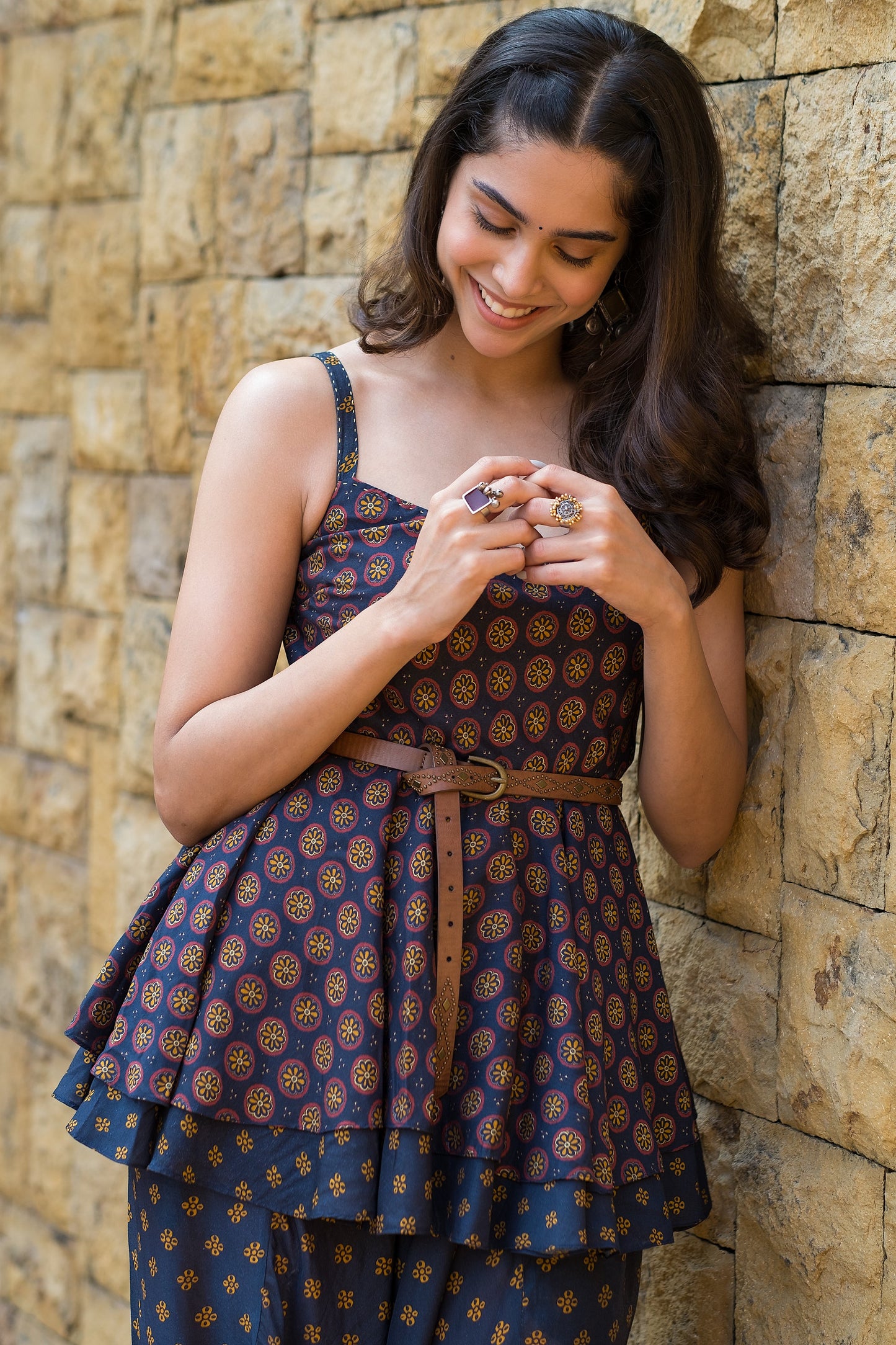 Sharvari Wagh in silver earrings and finger rings-Earrings-Sangeeta Boochra