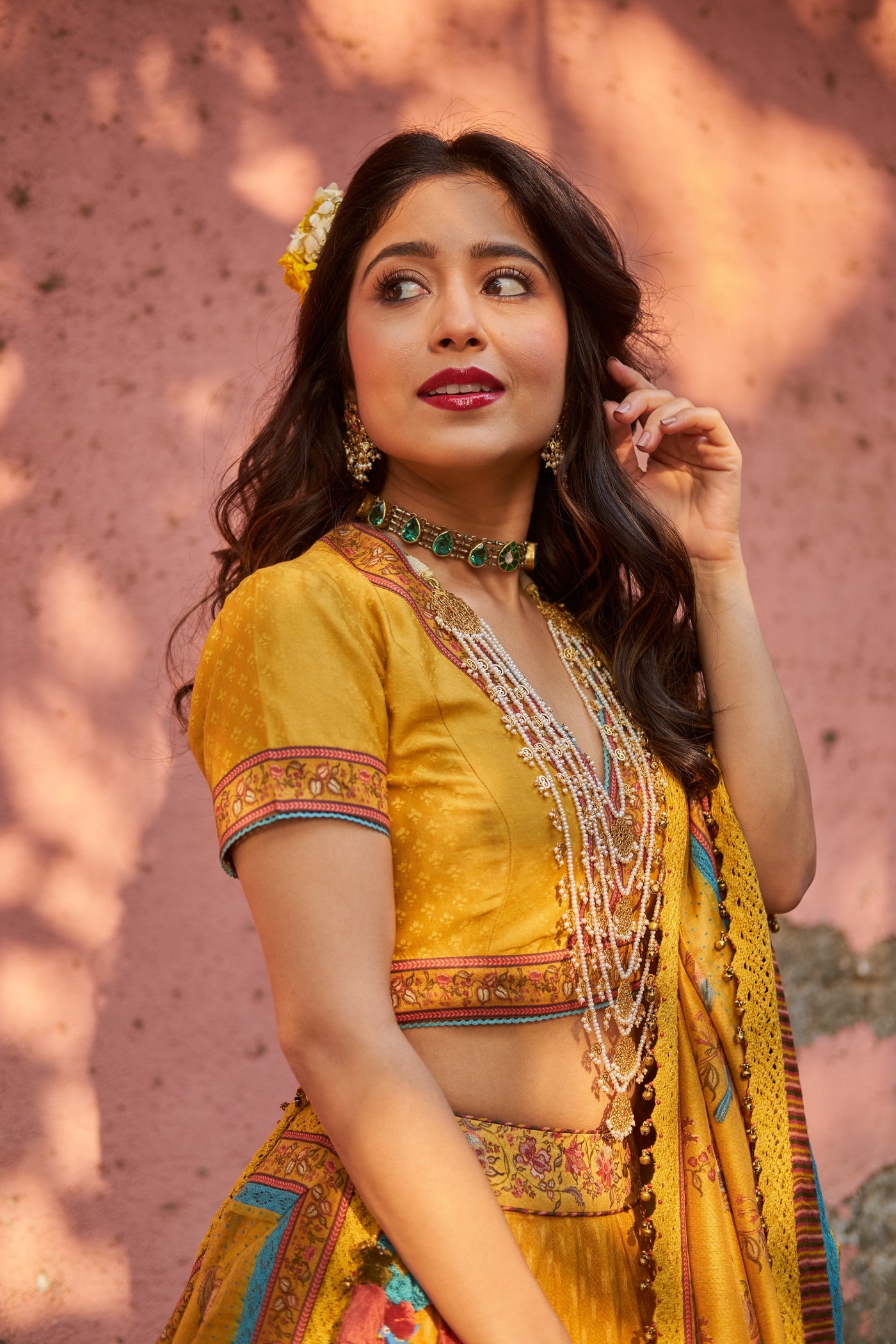 Shweta Tripathi in earring and choker-Earrings-Sangeeta Boochra