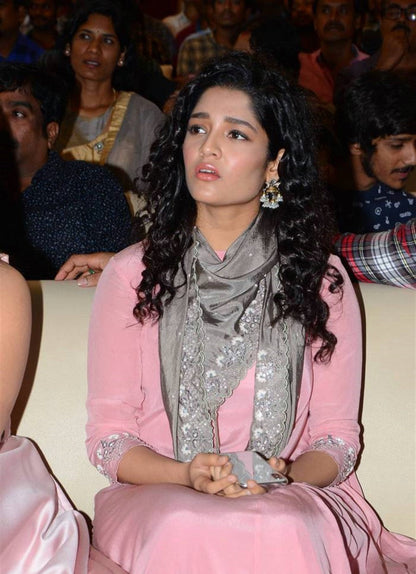 Ritika Singh in Silver Handcrafted Earrings-Earrings-Sangeeta Boochra