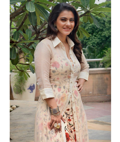 Kajol Devgan in Silver Handcrafted Earrings and Bangles-Earrings-Sangeeta Boochra