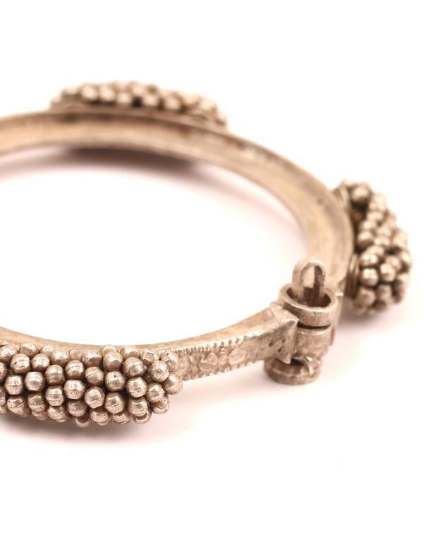 Sangeeta Boochra Gold Tone Tribal Silver Bracelet-Bracelets-Sangeeta Boochra