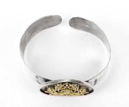 Anantaya - Silver Handcrafted Adjustable Hand Cuff-Cuffs-Sangeeta Boochra