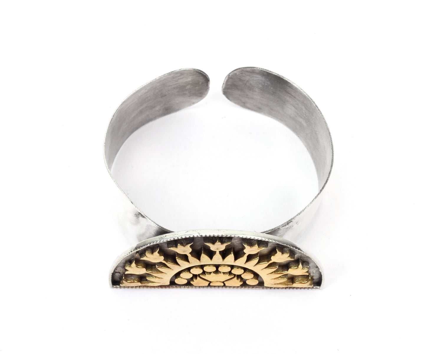 Anantaya - Silver Handcrafted Adjustable Hand Cuff-Cuffs-Sangeeta Boochra