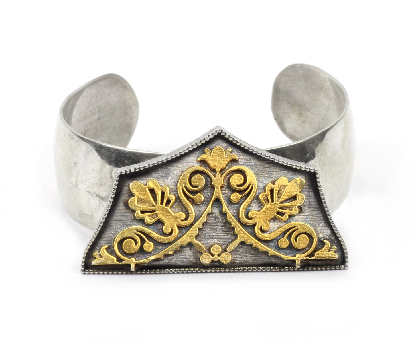 Anantaya - Silver Handcrafted Adjustable Hand Cuff-Cuffs-Sangeeta Boochra