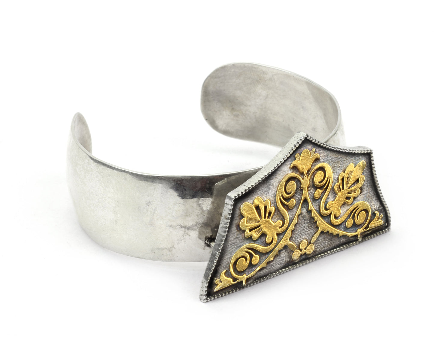 Anantaya - Silver Handcrafted Adjustable Hand Cuff-Cuffs-Sangeeta Boochra