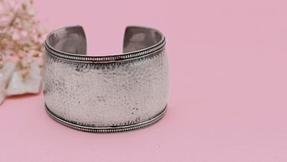 Charbagh - Silver Dilnaz Cuff Bracelet