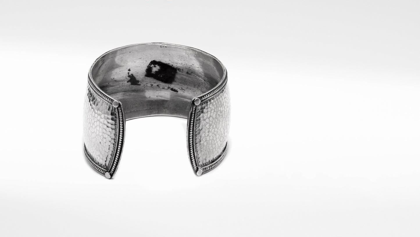 Charbagh - Silver Dilnaz Cuff Bracelet