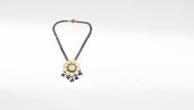 Charbagh - Silver Aafreen Coin Necklace