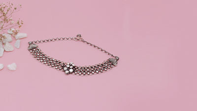 Charbagh - Silver Bano Necklace