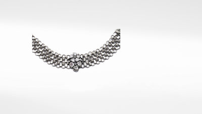 Charbagh - Silver Bano Necklace