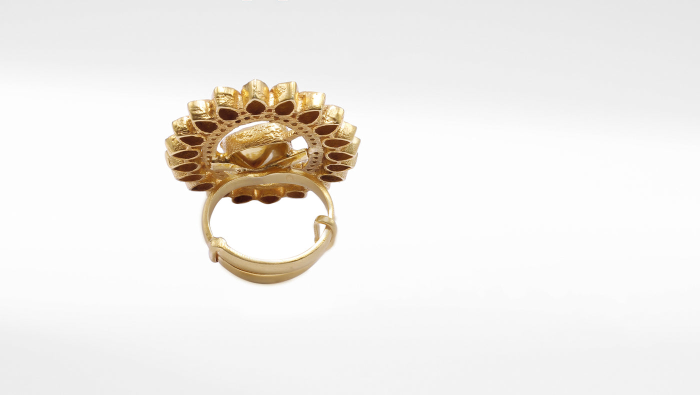 Charbagh - Silver Golnar Adjustable Ring