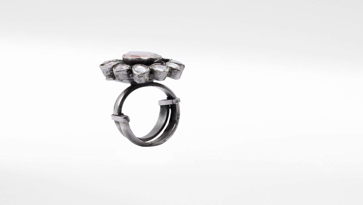 Charbagh - Oldooz Silver Adjsutable Ring