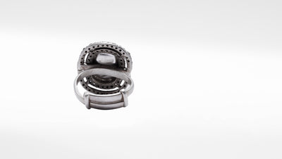 Charbagh - Silver Parvana Adjustable Ring