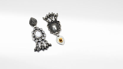 Charbagh - Silver Shahwar Earrings