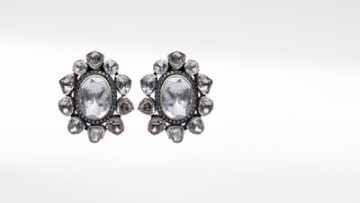 Charbagh - Silver Shiva Earrings