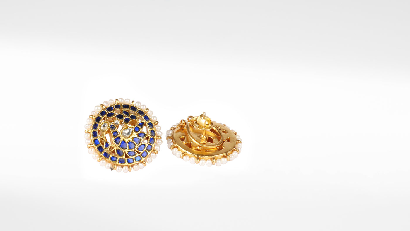 22kt Gold Plated Kundan Earrings