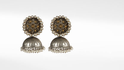 Daniela Silver Jhumka Earrings