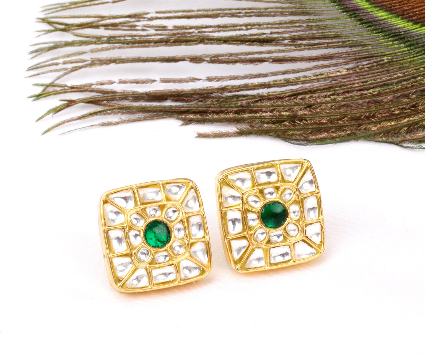 Sangeeta Boochra Gold Plated Earrings-Earrings-Sangeeta Boochra