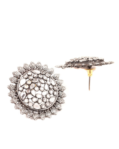 Sangeeta Boochra Tribal Silver Earrings-Earrings-Sangeeta Boochra