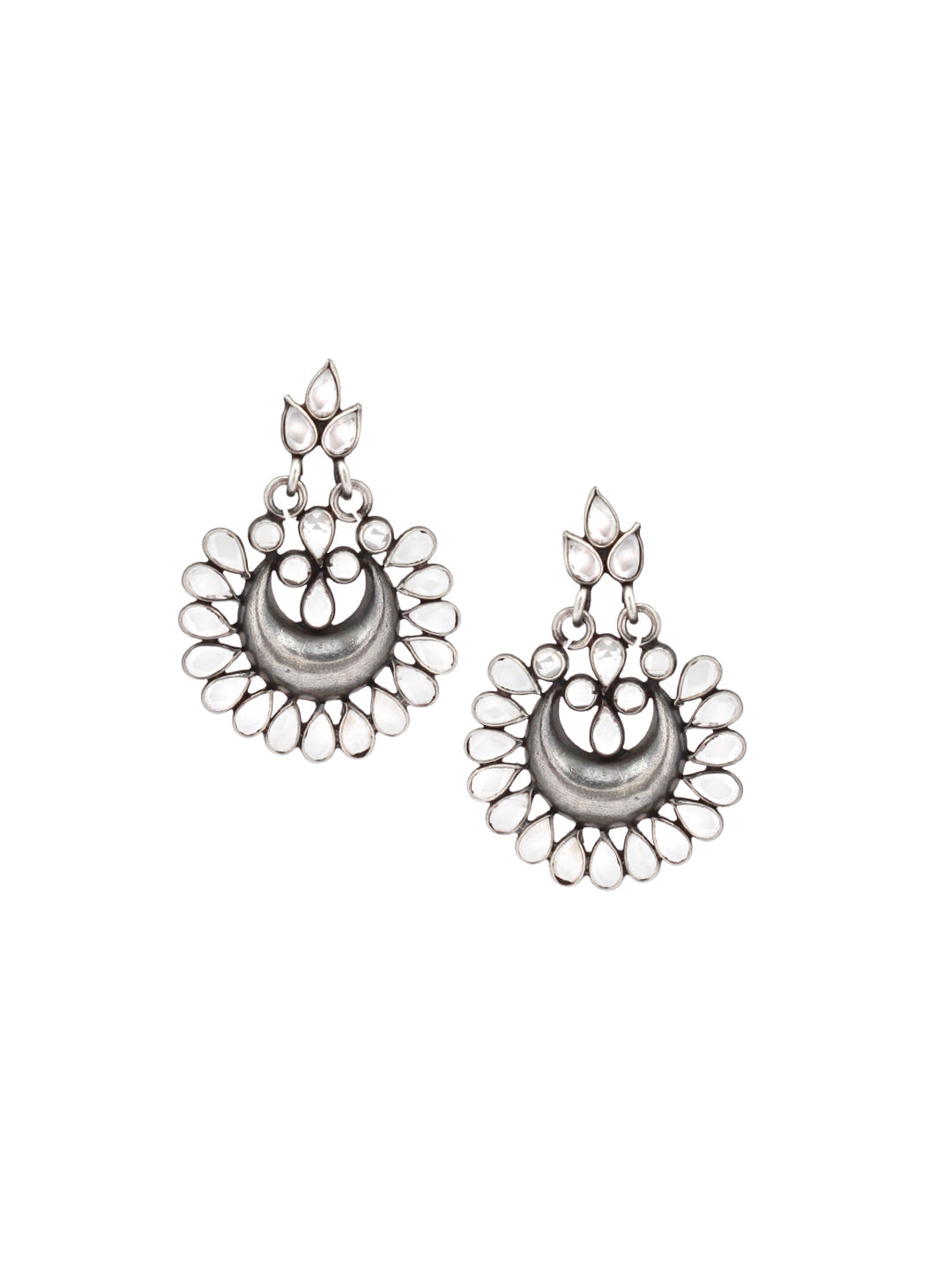 Sangeeta Boochra Tribal Silver Earrings-Earrings-Sangeeta Boochra