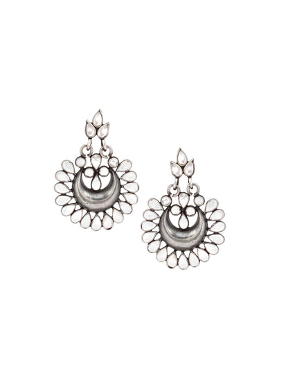 Sangeeta Boochra Tribal Silver Earrings-Earrings-Sangeeta Boochra