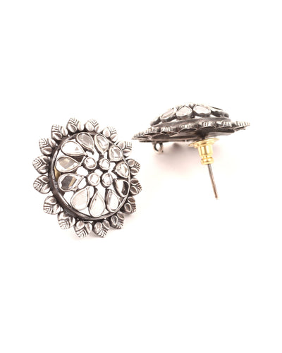 Sangeeta Boochra Tribal Silver Earrings-Earrings-Sangeeta Boochra