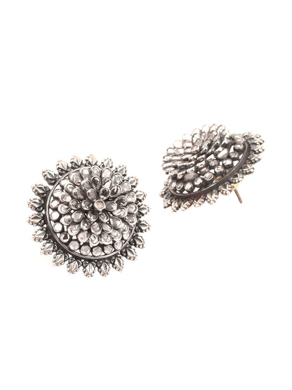 Sangeeta Boochra Tribal Silver Earrings-Earrings-Sangeeta Boochra