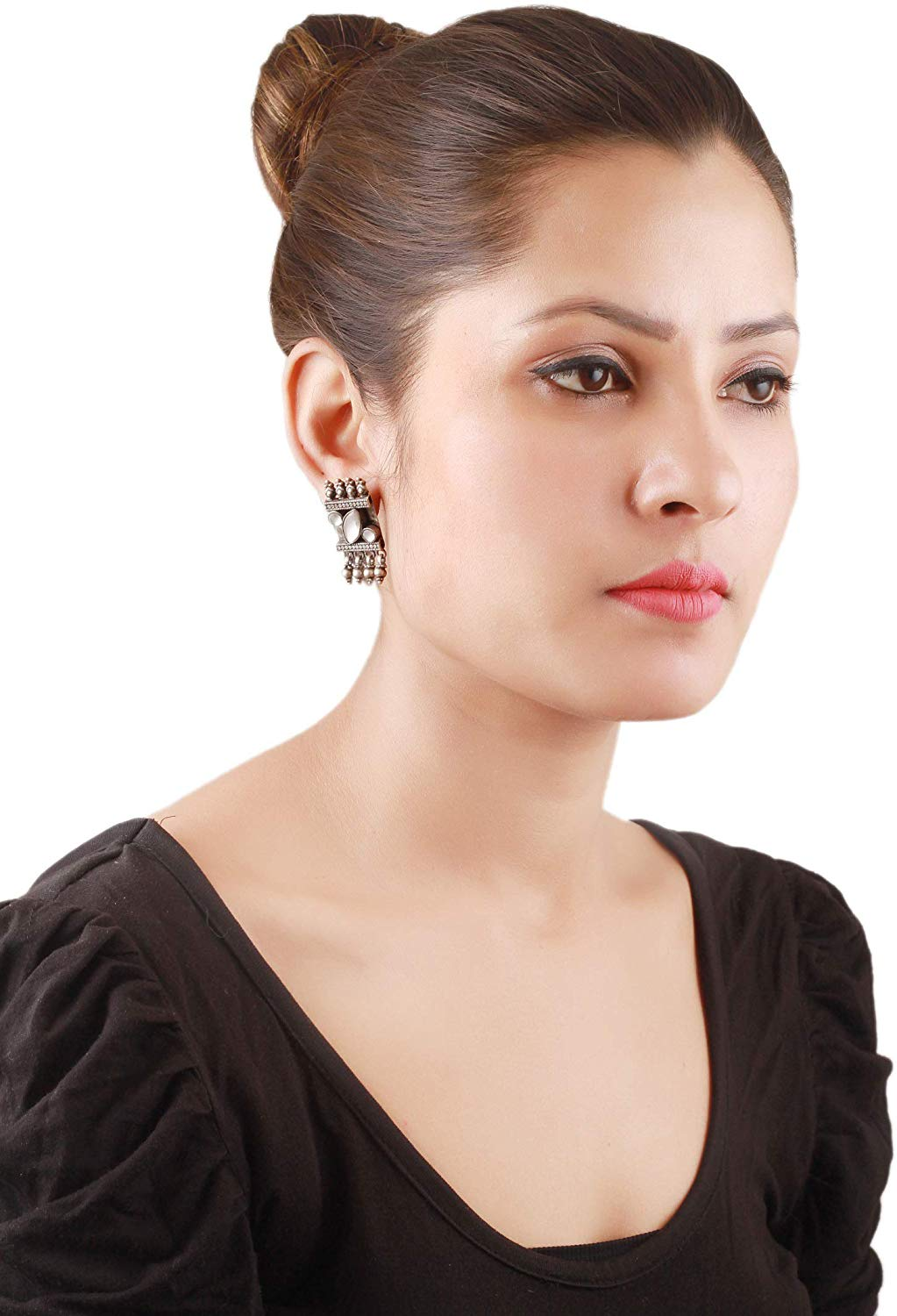 Sangeeta Boochra Tribal Silver Earrings-Earrings-Sangeeta Boochra