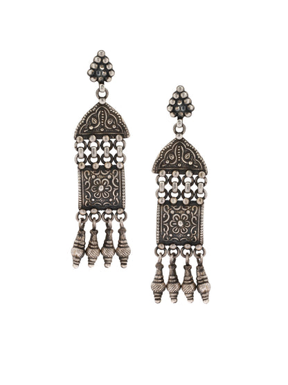 Sangeeta Boochra Tribal Silver Earrings-Earrings-Sangeeta Boochra